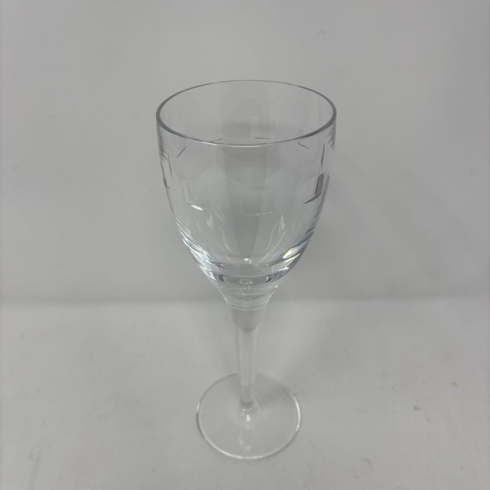 John Rocha Waterford Crystal Geo Oden Water Wine Goblet Large 9” 23cm EUC Sherry